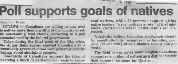 Poll supports goals of natives