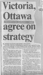 Victoria, Ottawa agree on strategy