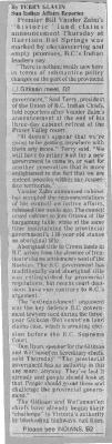 ["Premier Bill Vander Zalm's 'historic' land claims announcement Thursday at Harrison Hot Springs was marked by electioneering and empty promises, B.C.'s Indian leaders say."]
