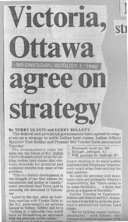 Victoria, Ottawa agree on strategy