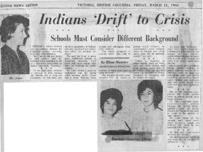 Indians 'Drift' to Crisis: Schools Must Consider Different Background