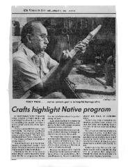 Crafts highlight Native program