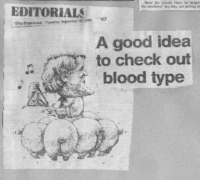 A good idea to check out blood type