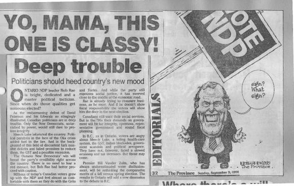 Yo, Mama, this one is Classy! Deep trouble: Politicians should heed country's new mood