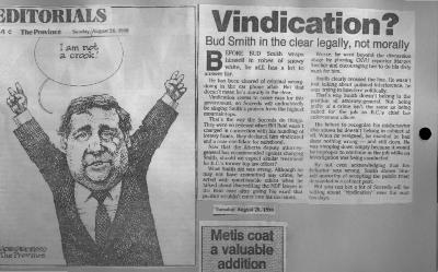 Vindication? Bud Smith in the clear legally, not morally
