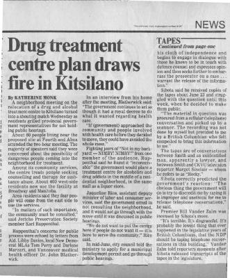 Drug treatment centre plan draws fire in Kitsilano
