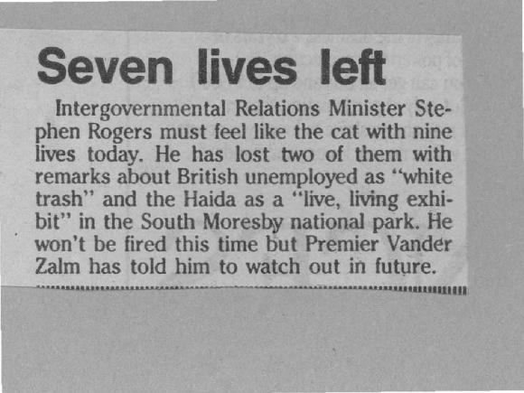 Seven lives left