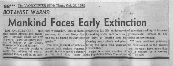 Botanist Warns: Mankind Faces Early Extinction