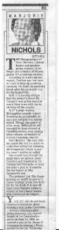 ["The disappearance of Jean Chretien..."]