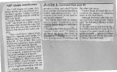 ["The NDP claims the tapes show Smith interfered with criminal proceedings against former tourism minister BVill Reid over his handling of lottery funds..."]