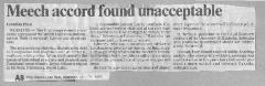 Meech accord found unacceptable