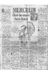 Mercredi: How he made them listen