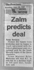 Zalm predicts deal