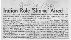Indian Role 'Shame' Aired