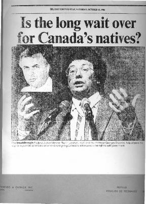 Is the long wait over for Canada's natives?