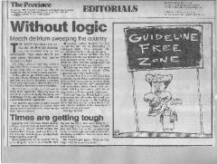Without logic: Meech delirium sweeping the country