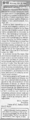 [Letter to the editor on Fisheries Council]