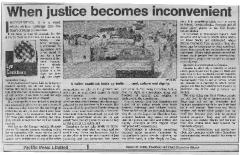When justice becomes inconvenient