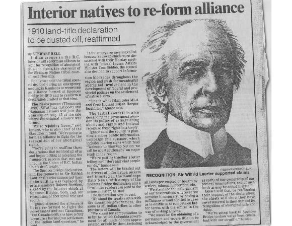 Interior natives to re-form alliance