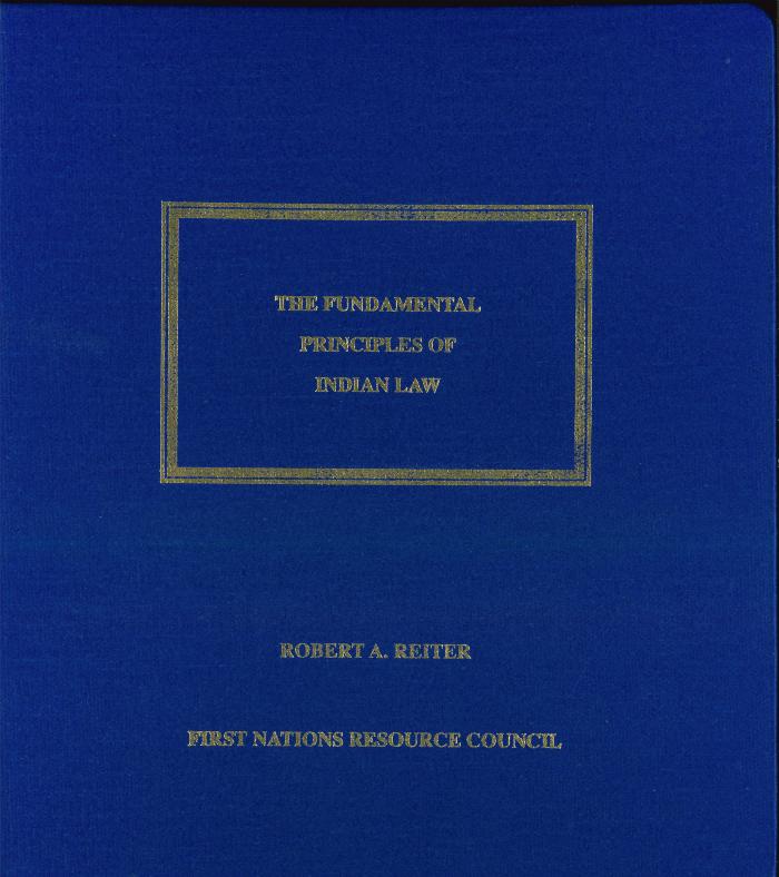 The Fundamental Principles of Indian Law
