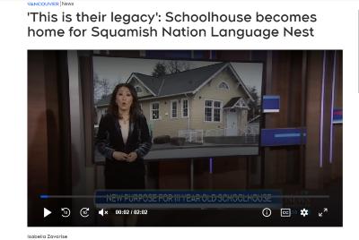 'This is their legacy': Schoolhouse becomes home for Squamish Nation Language Nest