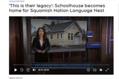 'This is their legacy': Schoolhouse becomes home for Squamish Nation Language Nest