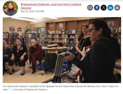 Weaving the past back together: Restoring Sḵwx̱wú7mesh weaving traditions