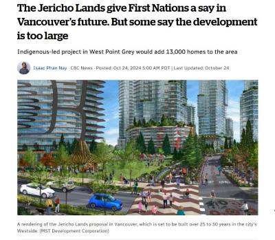The Jericho Lands give First Nations a say in Vancouver's future. But some say the development is too large