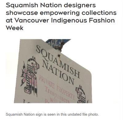 Squamish Nation designers showcase empowering collections at Vancouver Indigenous Fashion Week