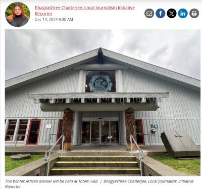 On today!: Squamish's Totem Hall to host fundraising Winter Artisan Market